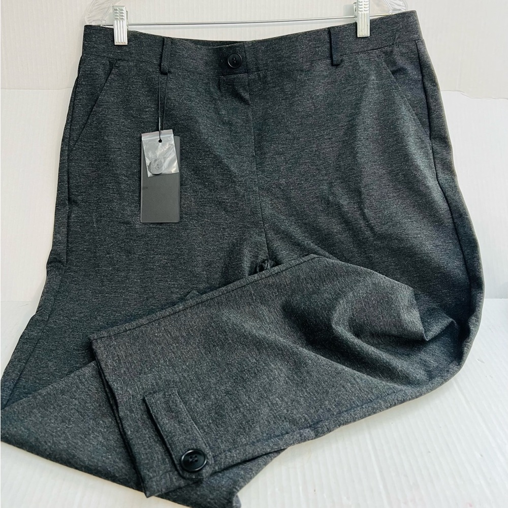 Tapata Ladies Charcoal Gray Dress Capri Pants